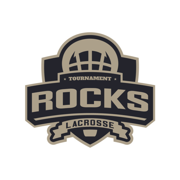 Rocks Tournament Lacrosse Logo Template Thumbnail