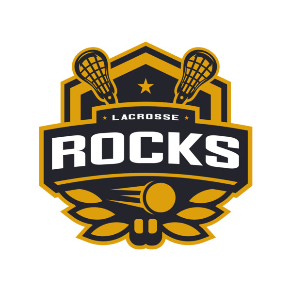 Rocks Lacrosse Logo Template Thumbnail