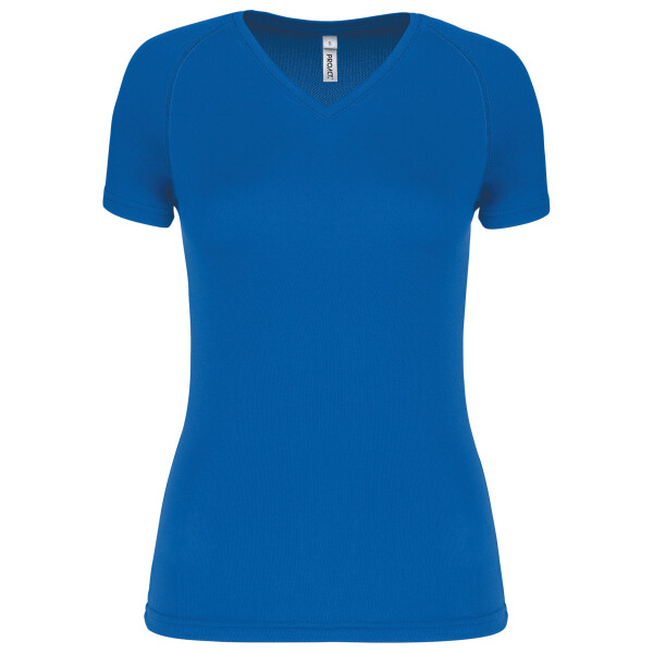 Dames sport-t-shirt V-hals Thumbnail