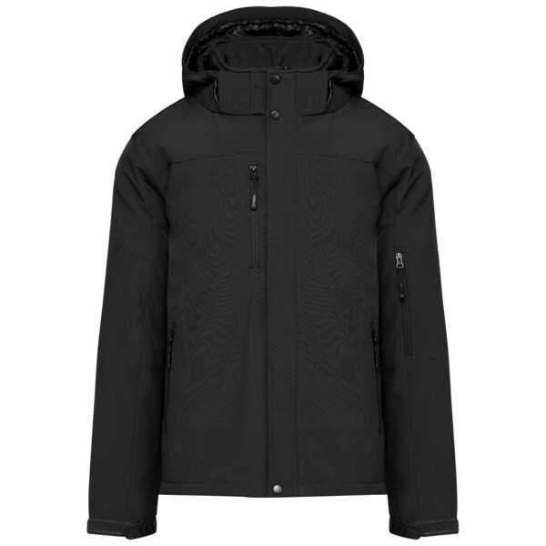 Gewatteerde softshell herenparka met capuchon Thumbnail