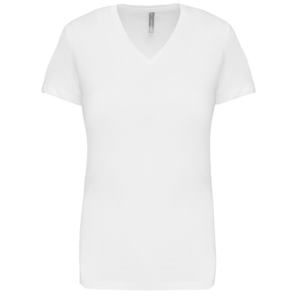 Dames T-shirt V-hals Korte Mouwen Thumbnail
